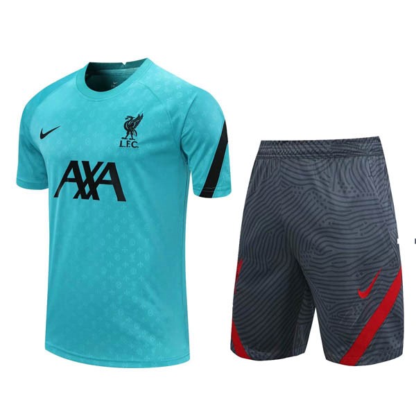 Entrenamiento Liverpool Conjunto Completo 2020 2021 Verde Gris